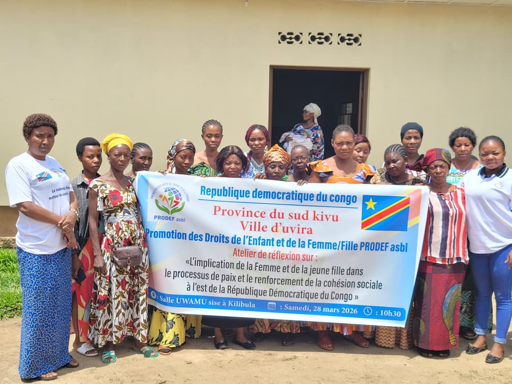 Atelier de réflexion sur l’implication de la femme et de la jeune fille dans le processus de paix et la cohésion sociale